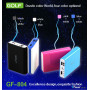 Внешний аккумулятор [GOLF] Power Bank GF-804 10400 mAh, black