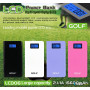 Внешний аккумулятор [GOLF] Power Bank GF-LCD06 15600 mA, black