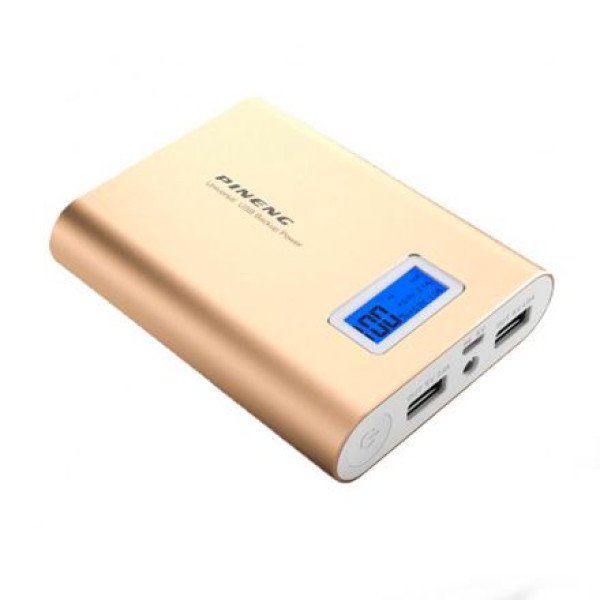 Внешний аккумулятор [Pineng] Power Bank 10000 mAh PN-988, gold