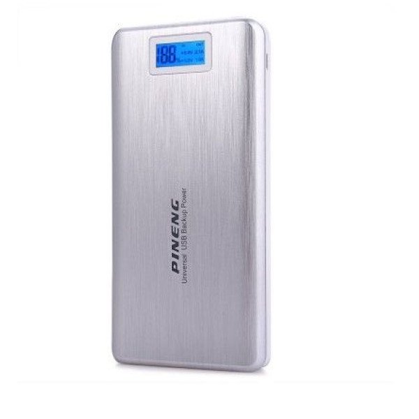 Внешний аккумулятор [Pineng] Power Bank 20000 mAh PN-999S, silver, ОРИГИНАЛ