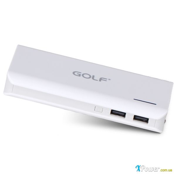 Внешний аккумулятор [GOLF] Power Bank GF-205 13000 mAh, white+grey