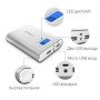 Внешний аккумулятор [Pineng] Power Bank 10000 mAh PN-988, silver