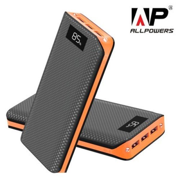 Внешний аккумулятор [Allpowers] Power Bank 20000 mAh, orange